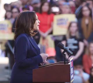 Harris backs Biden as Democratic nominee, says they’ll beat Trump again